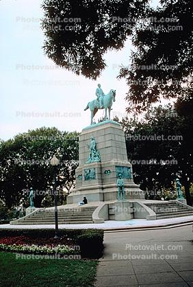 General Sherman in Memorial, Washington DC, Statue, Statuary, Figure, Sculpture, art, artform, landmark 