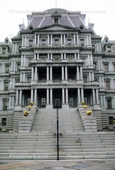 Steps, stairs, Eisenhower Executive Office Building, Government Building