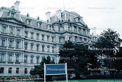 Signage, Eisenhower Executive Office Building, Government Building