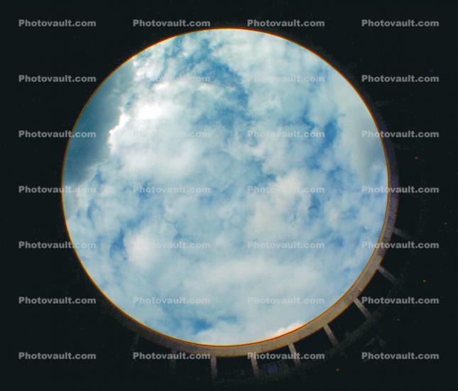Round, Circular, Circle, clouds, pure sky, Hirschon Museum