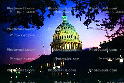 United States Capitol, Twilight, Dusk, Dawn