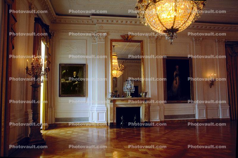 White House, Room, chandelier, Interior, Inside, Indoors