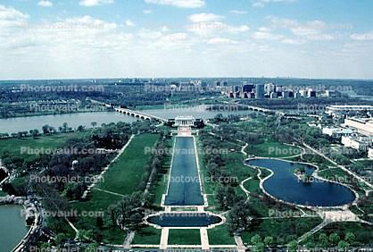 Lincoln Memorial, Reflecting Pool, Potomac River, Arlington
