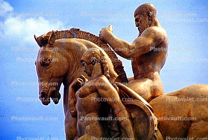 Sacrifice, Horse Statue, Statuary, Sculpture, Statue on the Arlington Memorial Bridge in Washington, D.C