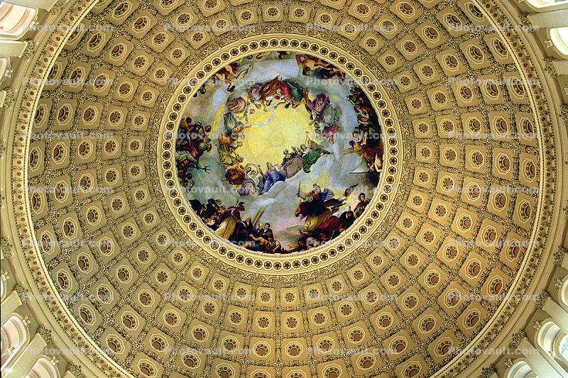 Rotunda, Dome, United States Capitol, Round, Circular, Circle