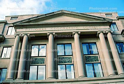 National Geographic Society, building, columns, windows, landmark