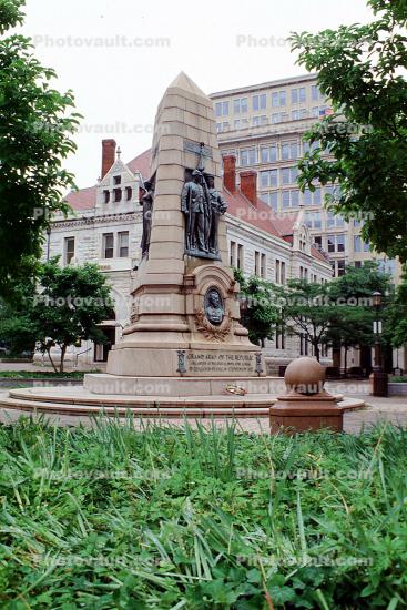Grand Army of the Republic, Civil War monument, Statue, building