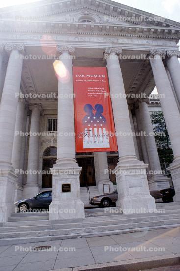 Memorial Continental Hall, building, columns, national headquarters of the Daughters of the American Revolution (DAR)
