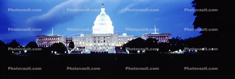 United States Capitol, Panorama, Twilight, Dusk, Dawn