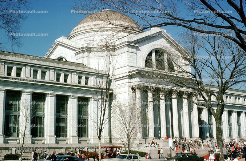 Museum of Natural History, Dome, Building, bare trees, April 1973