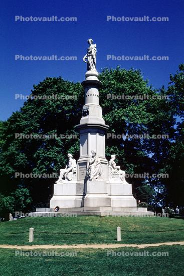 Statue, Monument, Landmark, Site of Abraham Lincoln's Gettysburg Address