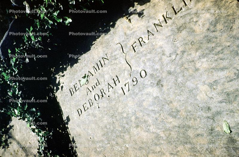 Benjamin and Deborah Franklin Grave, 1953, 1950s