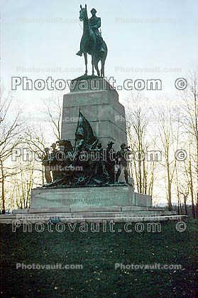 Statue of General Robert E. Lee and his horse, Traveller, Virginia State Monument, Virginia To Her Sons At Gettysburg