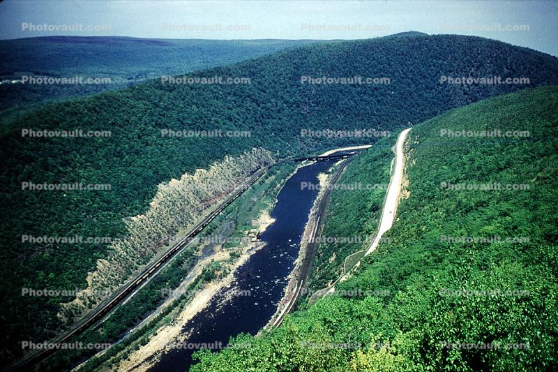 Railroad Tracks, Jim Thorpe, River
