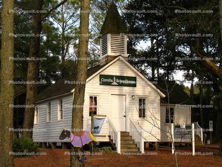One Room Schoolhouse, Corolla Schoolhouse, Outer Banks, North Carolina 