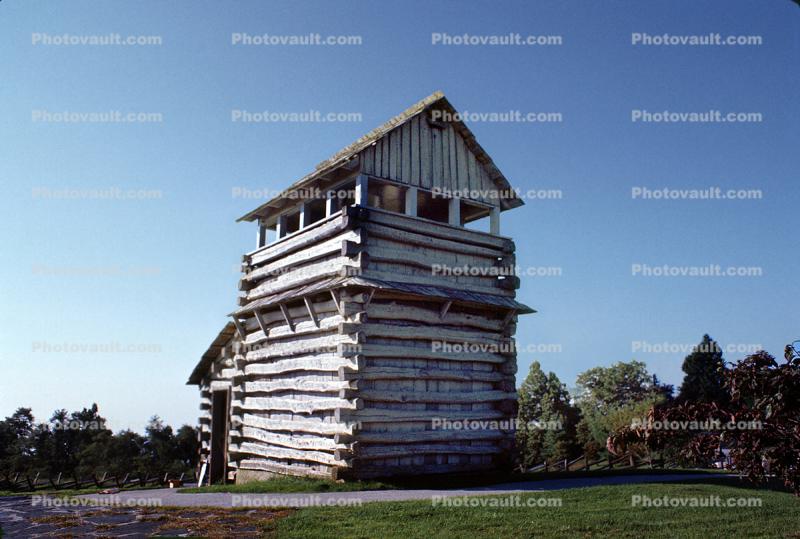 Log Cabin Lookout Building, Groundhog Moutain, Picnic Area, Floyd C0ounty Virgina