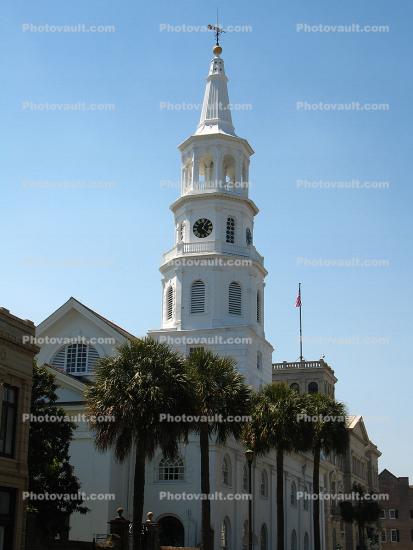 Saint Michaels Episcopal Church, Charleston, National Historic Landmark, Colonial American