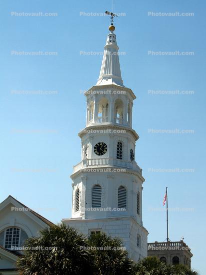 Saint Michaels Episcopal Church, Charleston, National Historic Landmark, Colonial American