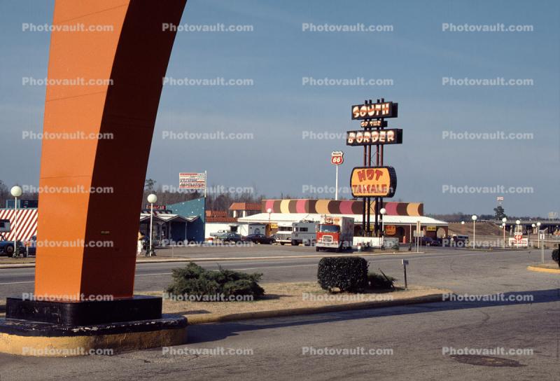 South of the Border Mexican Restaurant, Cars, Hot Tamale, 1960s