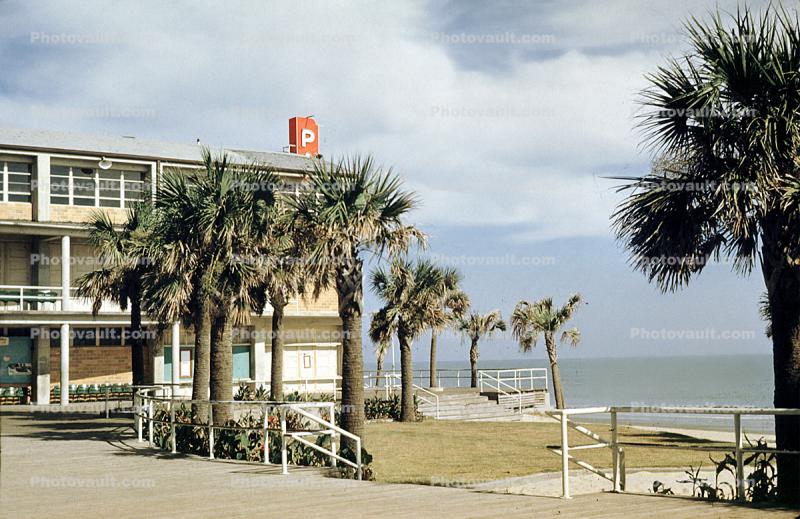 Pavilion building, Atlantic Ocean, Myrtle Beach, 1959, 1950s