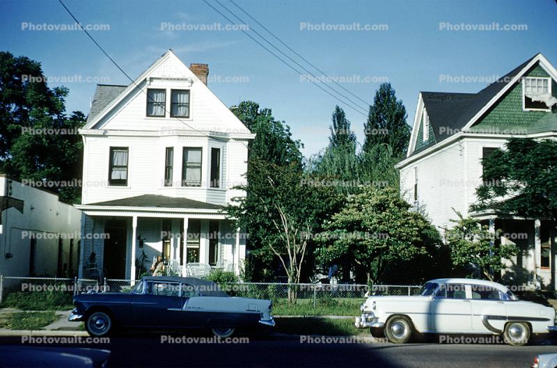 Car, automobile, vehicle, 2206 Chestnut Avenue, Newport News, 1950s