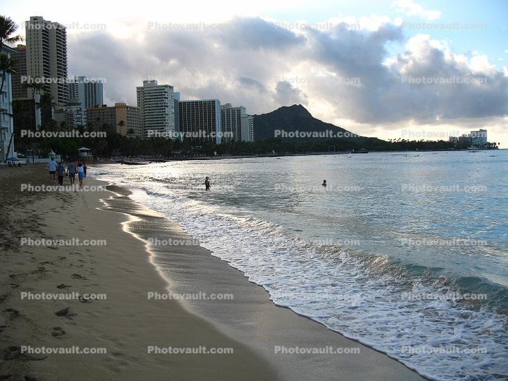 Waikiki Beach, Pacific Ocean, Honolulu, Oahu