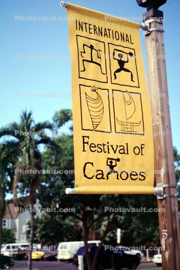 International Festival of Canoes, banner