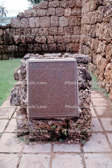 Ruins, The Old Fort, Coral Blocks, Lahaina, Maui