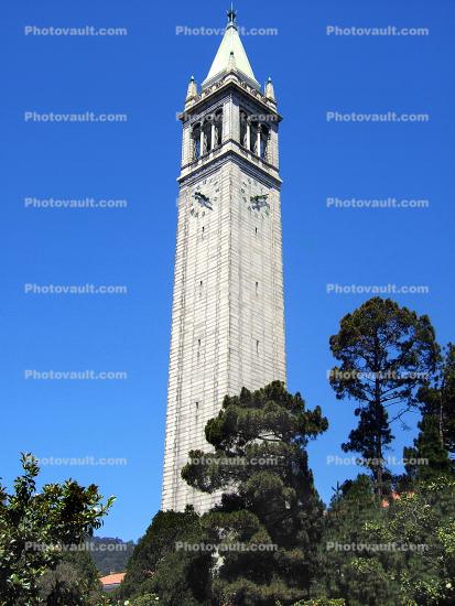 Bell Tower, UC Berekely, outdoor clock, outside, exterior, building