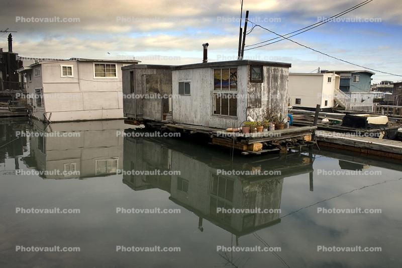 Houseboat, Sausalito, Dock, Harbor