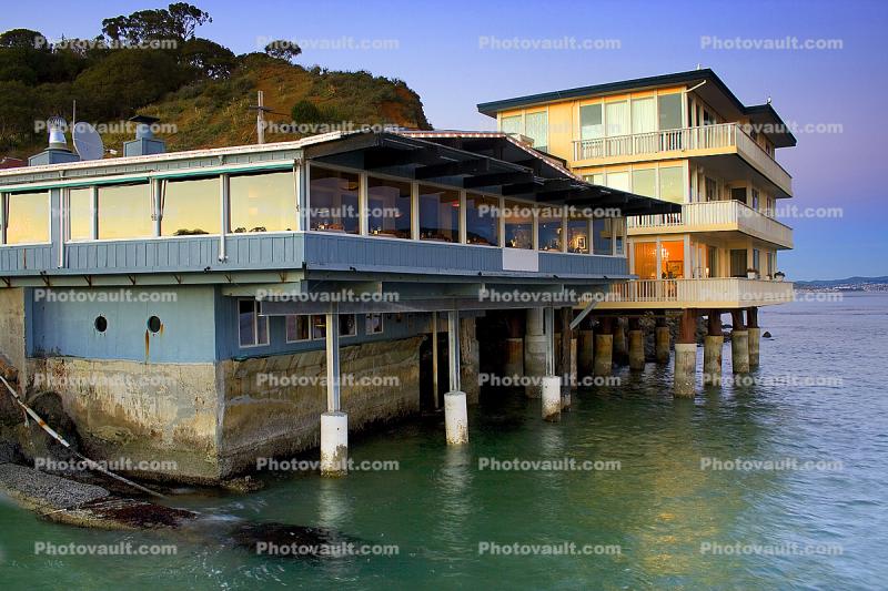 Homes, Stilts, Tiburon, Marin County, California, Balcony