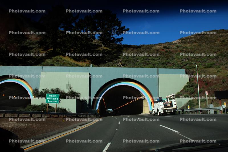 Robin Williams Tunnel, Marin County, Highway 101