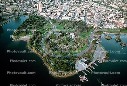 Lakeside Park, docks, Bellvue Avenue, Lake Merritt, Downtown Oakland, Dock