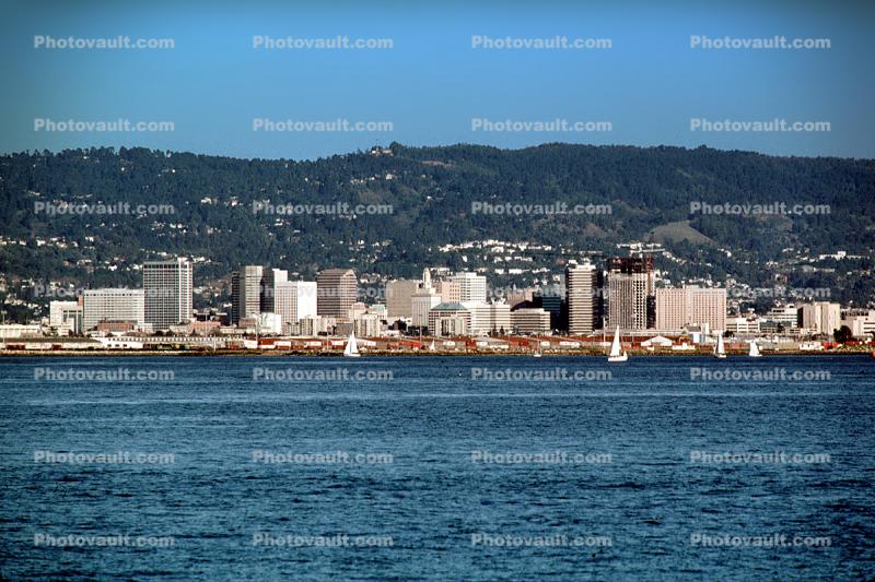 Cityscape, skyline, building, downtown, east bay hills