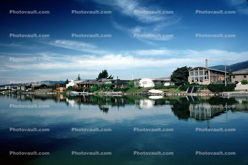 Homes, Houses, Reflection, Stinson Beach, Marin County