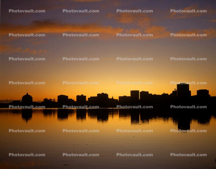 Lake Merritt, Downtown Oakland, Sunset, Sunclipse, dawn, dusk