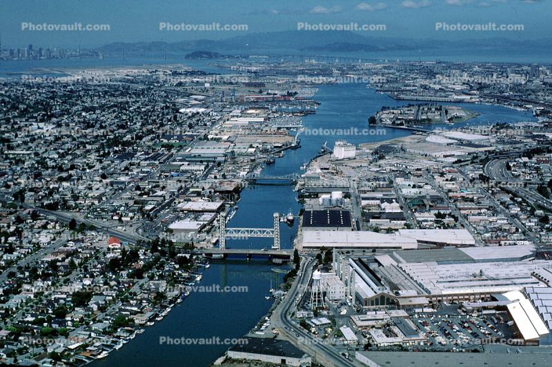 Port of Oakland, Alameda, bridge, island