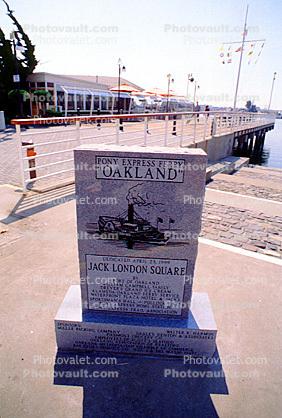 Jack London Square, Pony Express Ferry marker