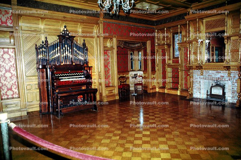 Pipe Organ, Checkerboard Floor, Winchester Mystery House