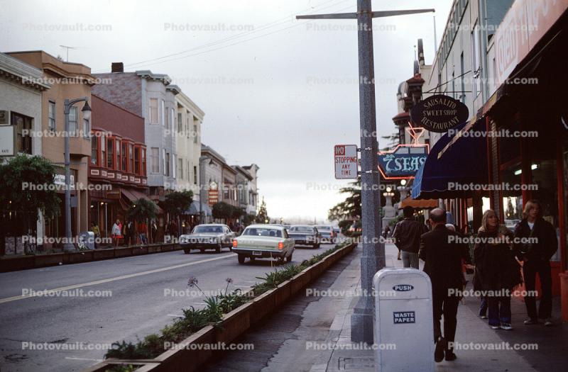 7 Seas Store, shops, stores, Downtown Sausalito, 1970s