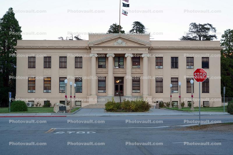 Inyo County Courthouse, building, Independence, USPS Office building, Inyo County, 93526