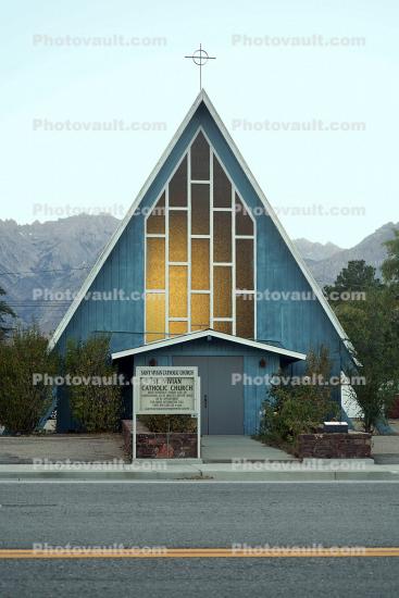 Saint Vivian Catholic Church, Independence, Inyo County, USPS Office building, 93526