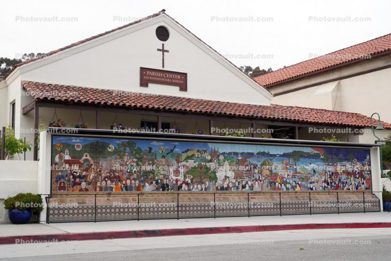 Parish Center, Cross, Mural Painting