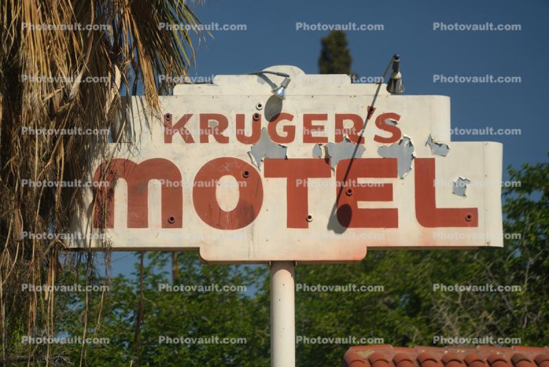 Kruger's Motel Sign