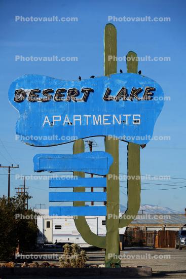 Desert Lake Signage