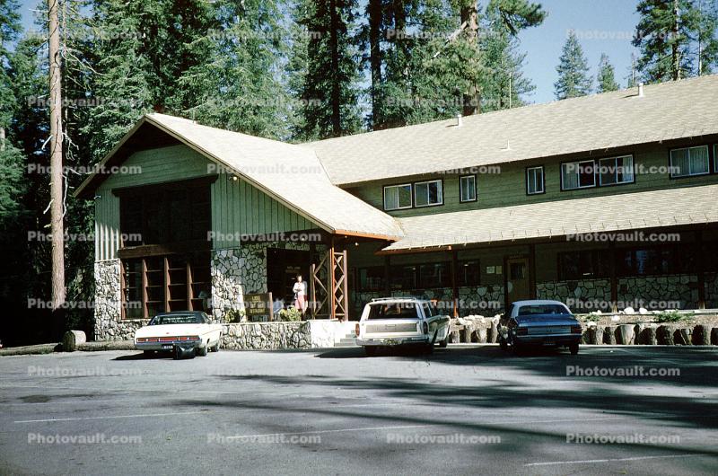 Stony Creek Lodge, Car, Automobile, Vehicle, building, 1960s