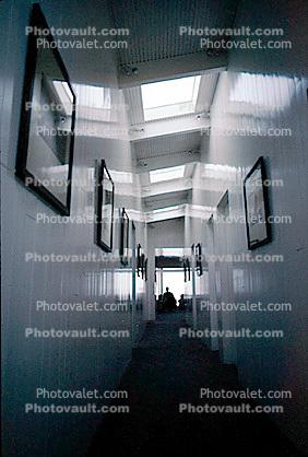 Hallway, Interior, Home, House, Skylight, vanishing point, Mercer Home