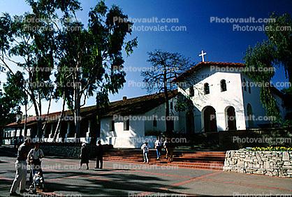 Mission San Luis Obispo de Tolosa, building, church, 14 February 1988