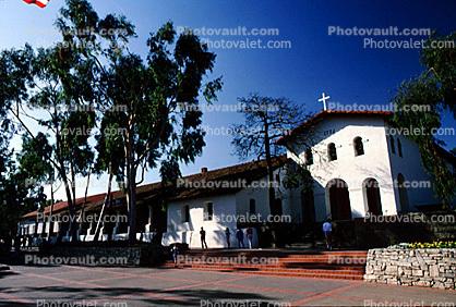 Mission San Luis Obispo de Tolosa, building, church, 14 February 1988