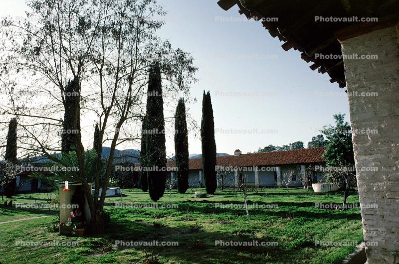 Garden at Mission San Antonio de Padua, California Mission System, 14 February 1988